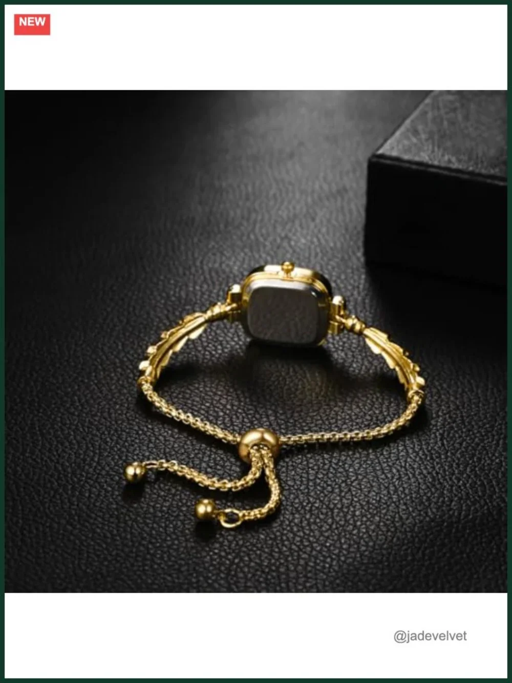 OIDEA Women's Square Dial Crystal Bracelet Watch Quartz Analog Adjustable